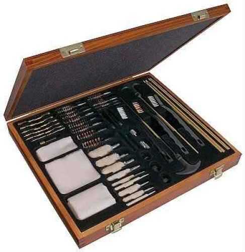 Outers Kit Univ .17 Caliber And Up Wood Box 62Pc